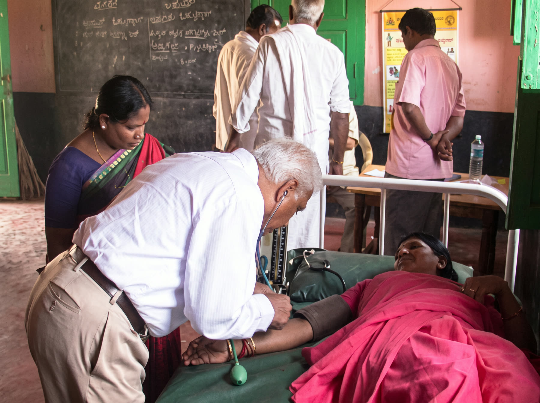 An examination, unhurried — Eye camp